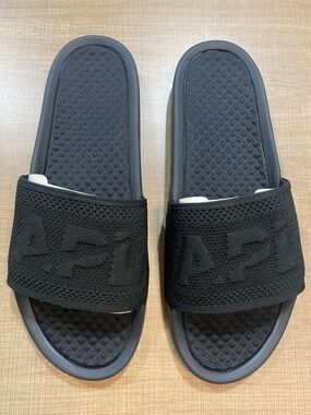 Black APL Big Logo TechLoom Knit Sport Slide Men’s Size 12